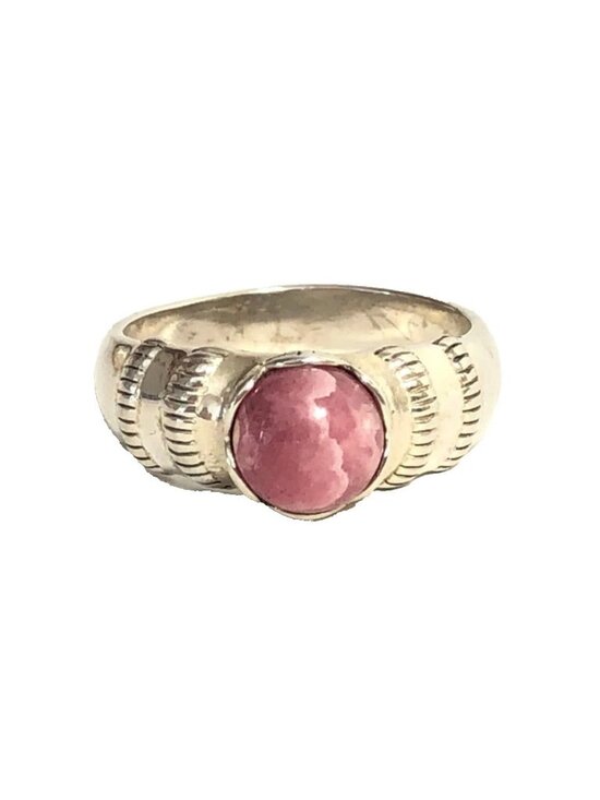 Carolyn Pollack Jewelry - Carolyn Pollack Rhodochrosite Sterling Silver 925 Ring Sz 9.5 Estate Jewelry